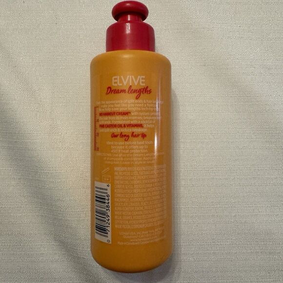 L'Oreal Paris Elvive Dream Lengths No Haircut Cream Leave In Conditioner, 6.8 Fl - Picture 2 of 7